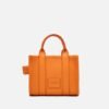 The MARC JACOBS Leather Mini Crossbody Tote Bag Tangerine