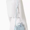 The MARC JACOBS Leather Mini Crossbody Tote Bag Sky blue
