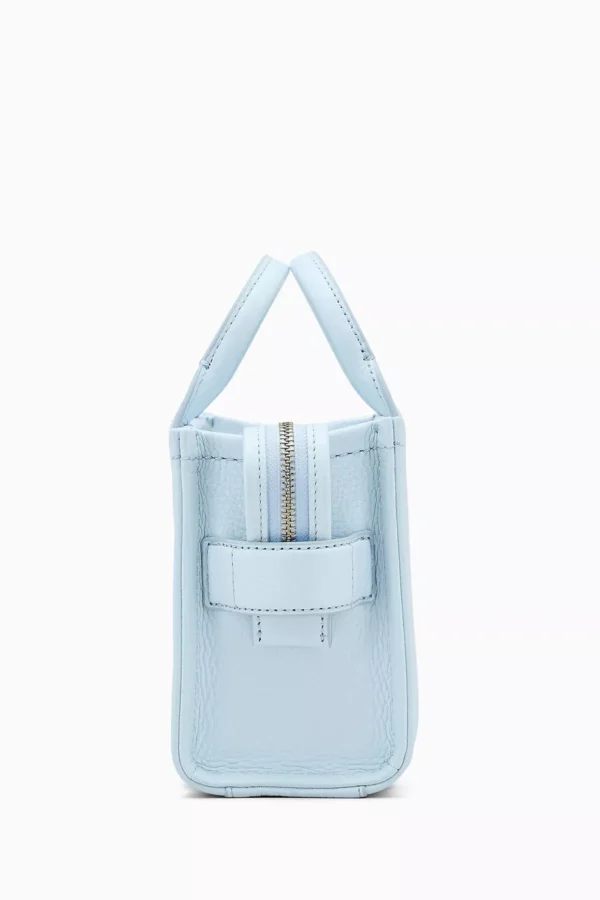 The MARC JACOBS Leather Mini Crossbody Tote Bag Sky blue