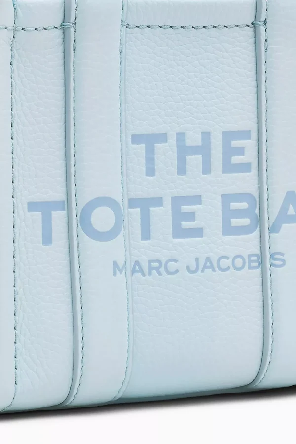 The MARC JACOBS Leather Mini Crossbody Tote Bag Sky blue