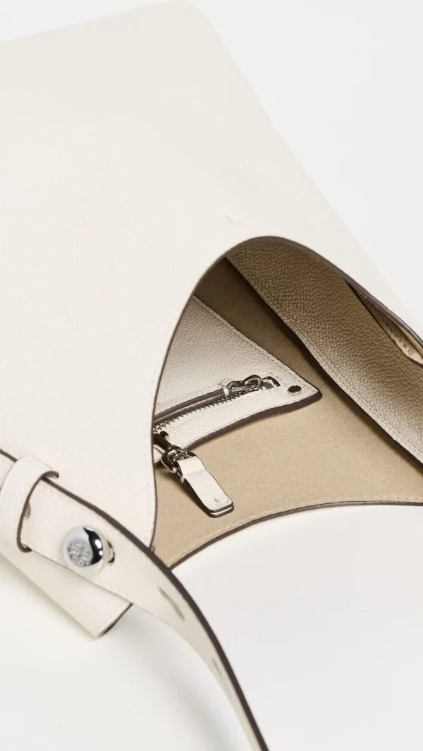 Tory Burch Small Romy Hobo Bag Light Cream