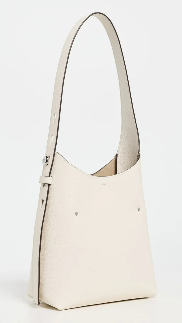 Tory Burch Small Romy Hobo Bag Light Cream