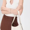 Tory Burch Small Romy Hobo Bag Light Cream