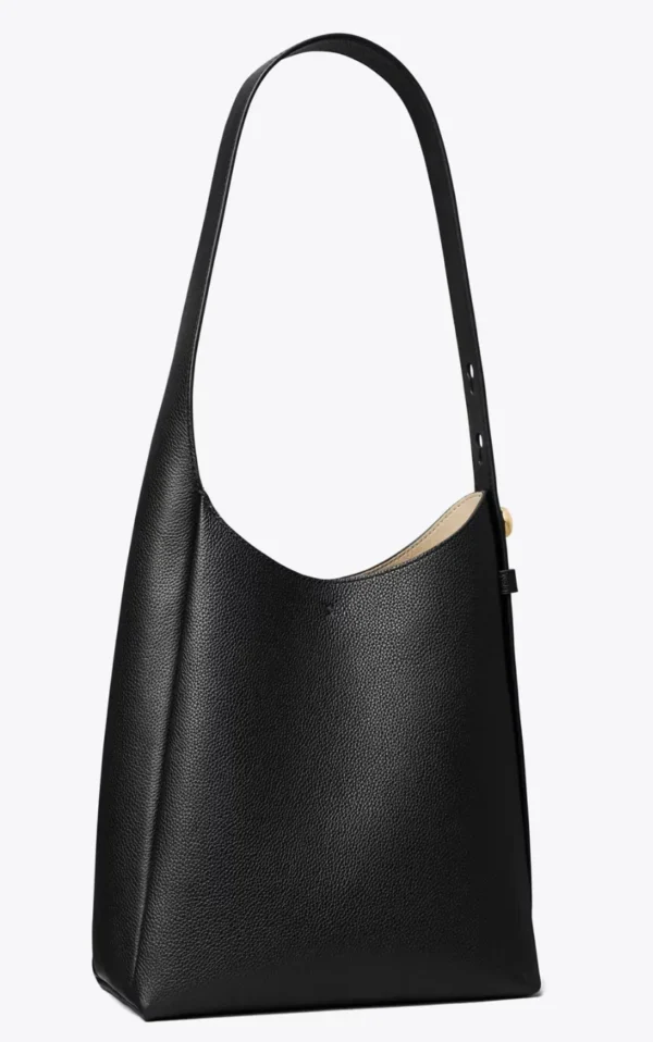 Tory Burch Small Romy Hobo Bag Black