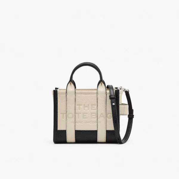 The MARC JACOBS Colorblock Crossbody Tote Bag Ivory