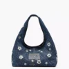 MJI_2S5HSH012H03_488_F8F8F8_4-5_ALT2 The Marc Jacobs Sequin Daisy Denim Sack Bag