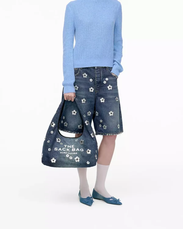 MJI_2S5HSH012H03_488_F8F8F8_4-5_ALT7 The Marc Jacobs Sequin Daisy Denim Sack Bag