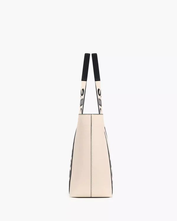 The Marc Jacobs Medium Leather Marc-Et Tote marshmallow
