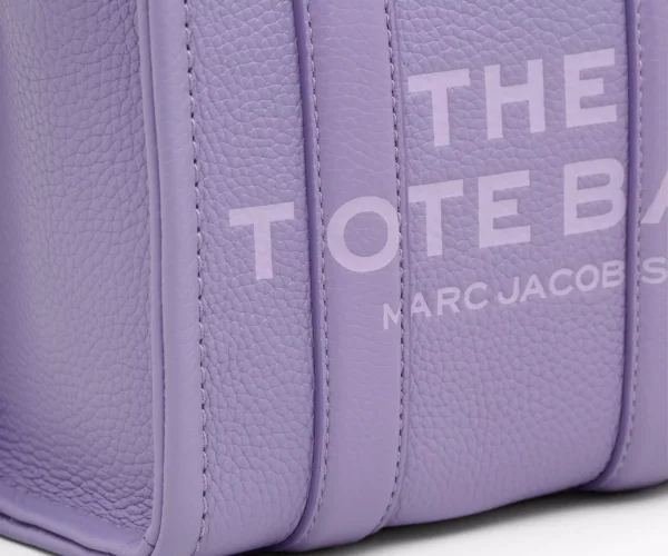 The MARC JACOBS Leather Mini Crossbody Tote Bag lavender
