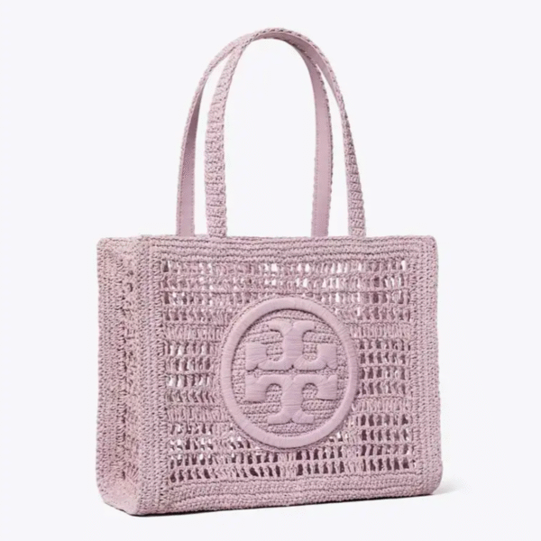 Tory Burch Ella Hand-Crocheted Small Tote Purple