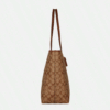 Coach City Tote Bag In Signature Canvas khaki saddle