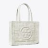 Tory Burch Ella Hand-Crocheted Small Tote White