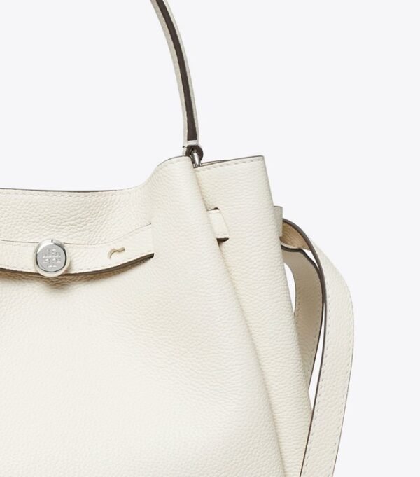 Tory Burch Romy Bucket Bag Light Cream