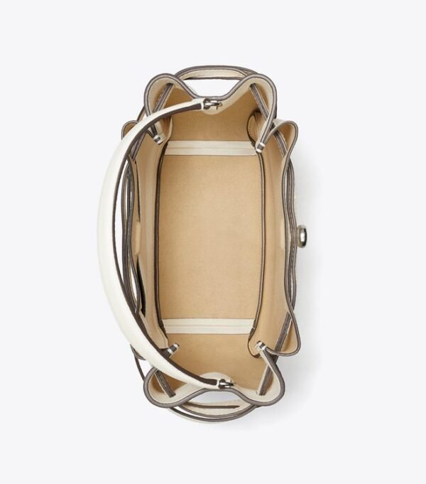 Tory Burch Romy Bucket Bag Light Cream