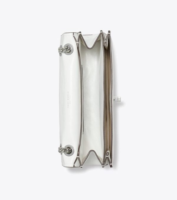 Tory Burch Kira Turnlock Shoulder Bag White