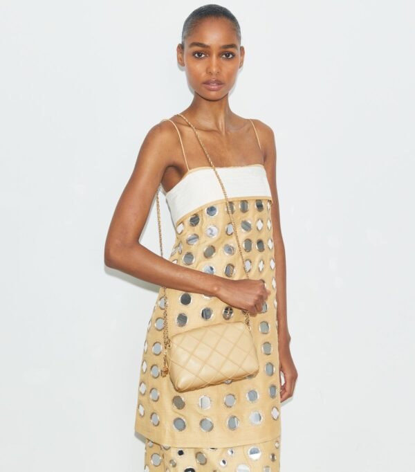 Tory Burch Fleming Soft Crossbody Bag Vanilla Soft Serve