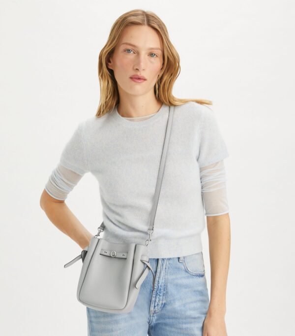 Tory Burch Small Romy Crossbody Light Granite