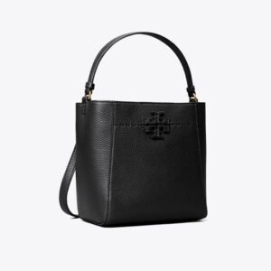 Tory Burch McGraw Small Bucket Bag Black