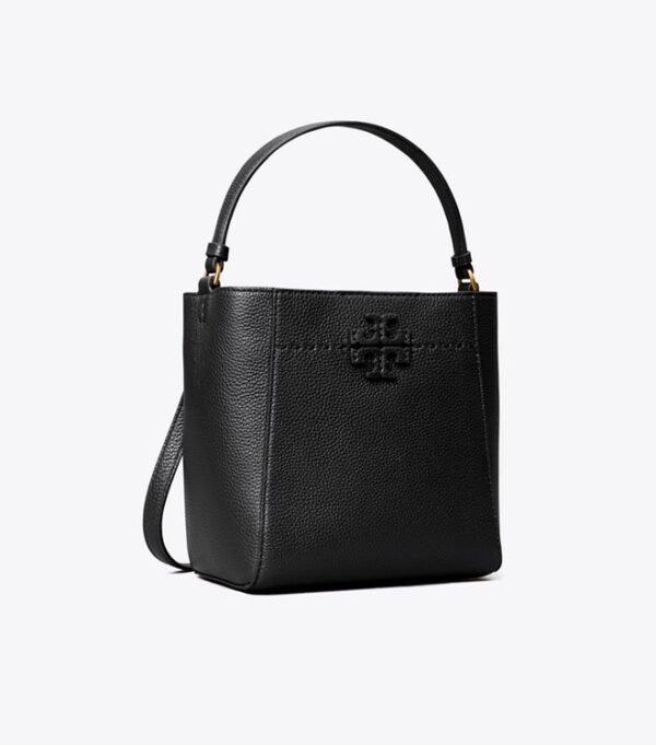 Tory Burch McGraw Small Bucket Bag Black