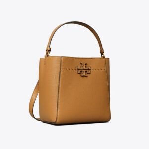 Tory Burch McGraw Small Bucket Bag Tiramisu