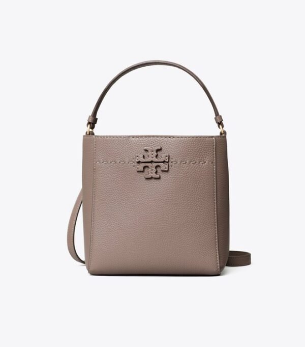 TB_74956_963_A Tory Burch McGraw Small Bucket Bag Silver Maple