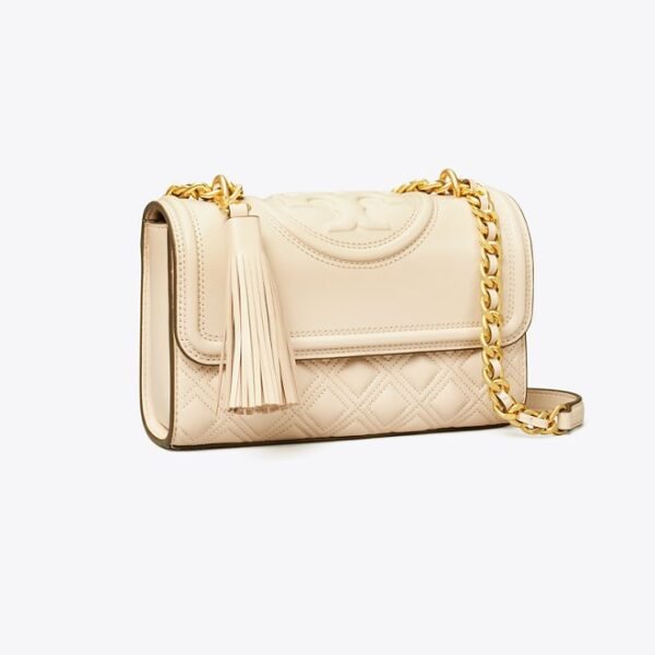 Tory Burch Fleming Small Convertible Shoulder Bag New Cream