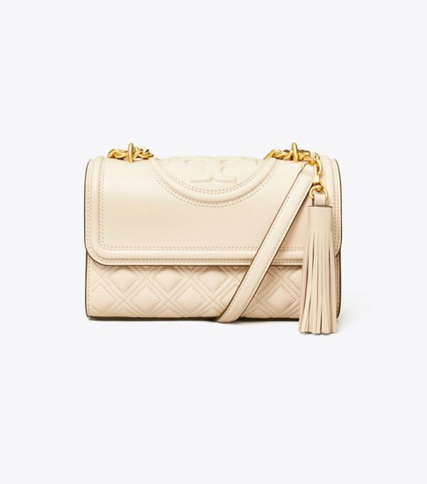 Tory Burch Fleming Small Convertible Shoulder Bag New Cream