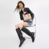 Coach Maggie Small Tote Bag In Blocked Signature Canvas Sand Tan