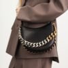 Stella McCartney Frayme Small Shoulder Bag Black