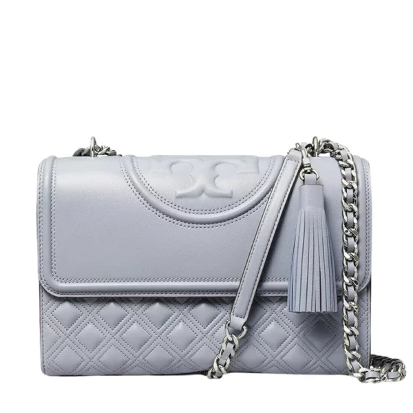 Tory Burch Fleming Convertible Shoulder Bag Cloud Blue