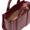 The MARC JACOBS Leather Mini Crossbody Tote Bag cherry