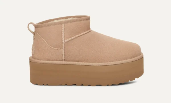 1135092-SAN_1 UGG Women’s Classic Ultra Mini Platform Boot Sand