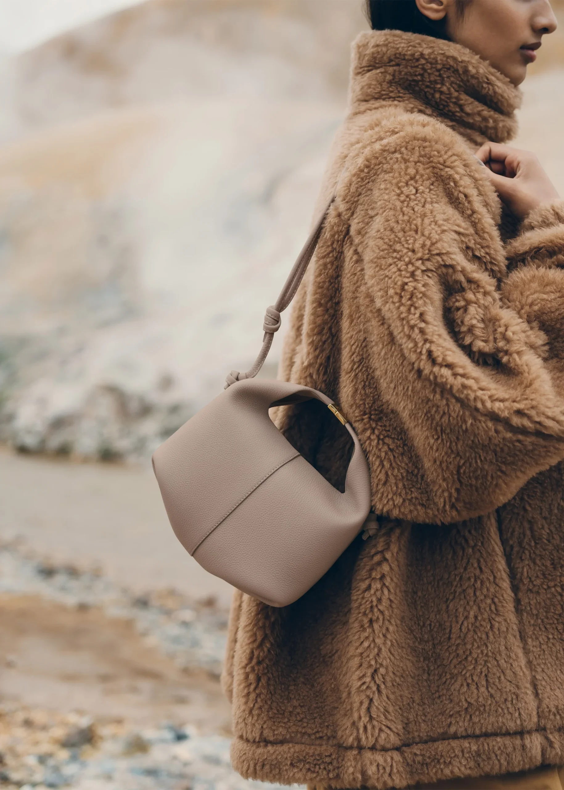 Polène Béri Edition Textured Taupe