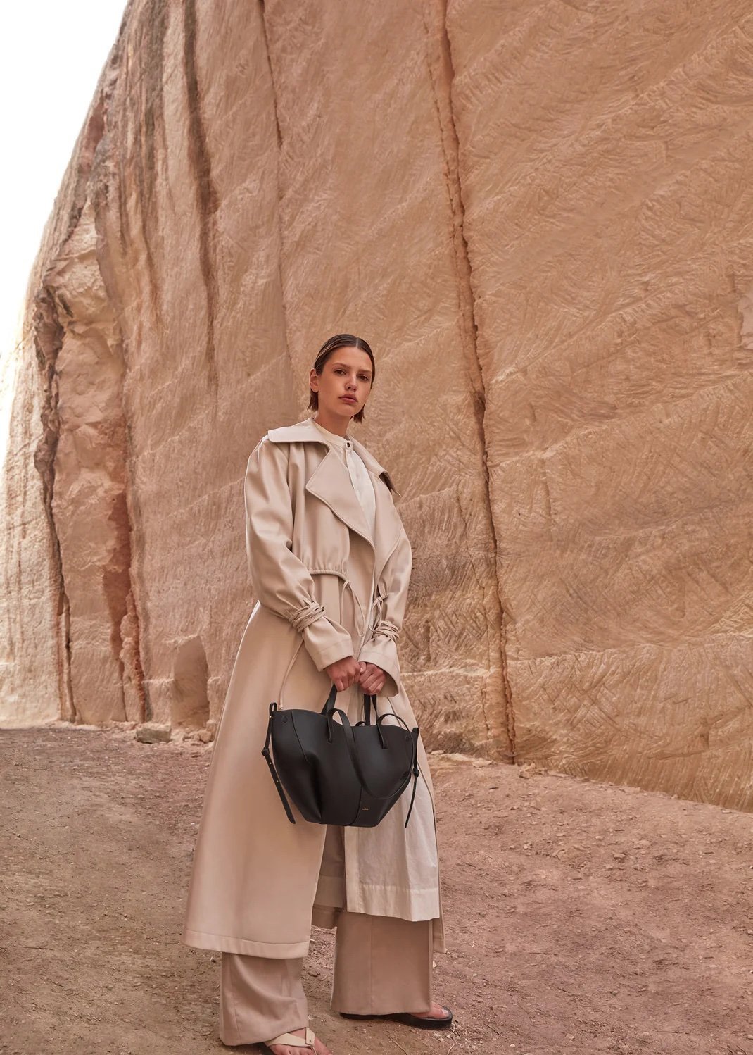 Polene Cyme Mini Edition Textured Black