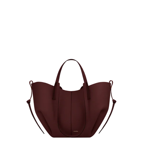 packshot-front_cyme-mini-cerise-noire-grain_f3727c23-b023-42af-9fec-8f7af138e4a2.png Polene Cyme Mini Edition Textured Cherry