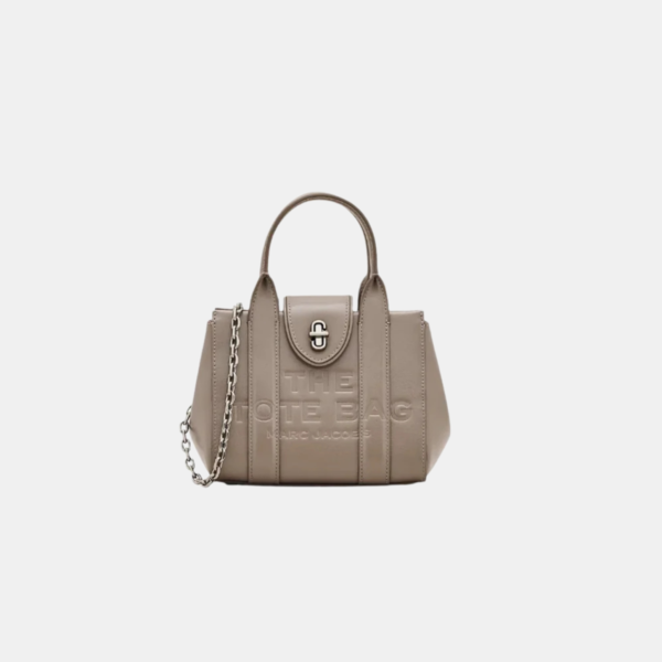 The MARC JACOBS Turnlock Crossbody Tote Bag Cement