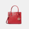 Michael Kors Mercer Medium Pebbled Leather Crossbody Bag BRIGHT RED