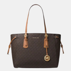 Michael Kors Voyager Medium Logo Tote Bag Brown