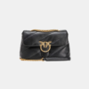 Pinko Classic Love Bag Puff Maxi Quilt BLACK-ANTIQUE GOLD