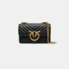 Pinko Love One Mini DC Sheep Nappa Chevron Black