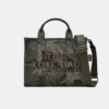 THE MARC JACOBS CAMO JACQUARD CANVAS MEDIUM TOTE BAG Green