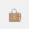 The MARC JACOBS Leather Mini Crossbody Tote Bag camel