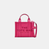 The MARC JACOBS Leather Mini Crossbody Tote Bag raspberry pink