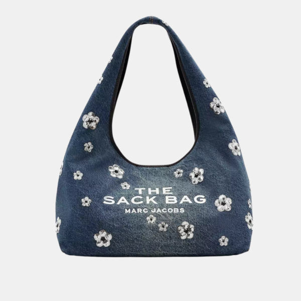 The Marc Jacobs Sequin Daisy Denim Sack Bag