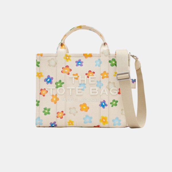 THE MARC JACOBS Wild Daisy CANVAS SMALL TOTE BAG