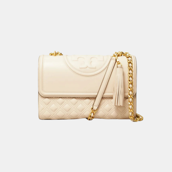 Tory Burch Fleming Convertible Shoulder Bag New Cream