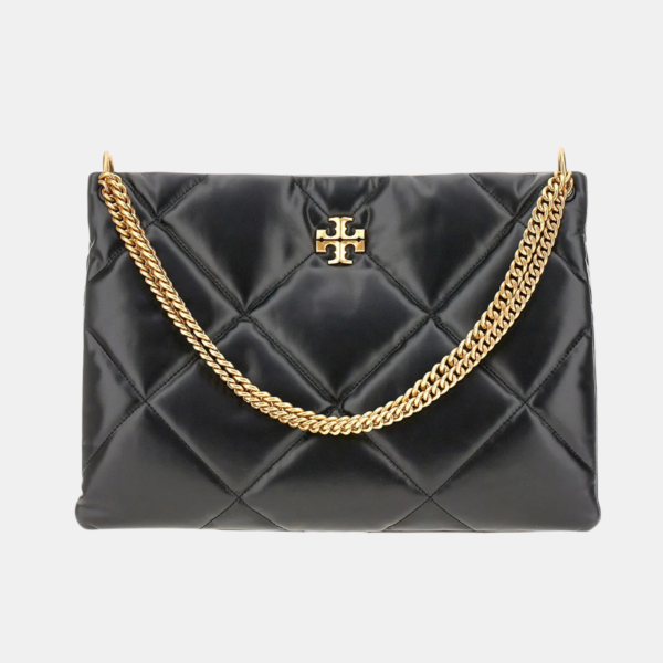 TORY BURCH KIRA DIAMOND HOBO HANDBAG BLACK