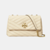 Tory Burch Small Kira Chevron Convertible Shoulder Bag New Cream