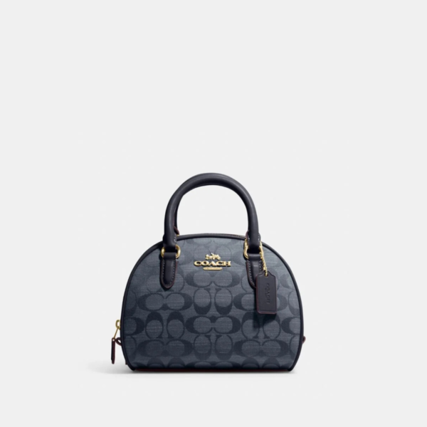 Coach Sydney Satchel In Signature Chambray Denim