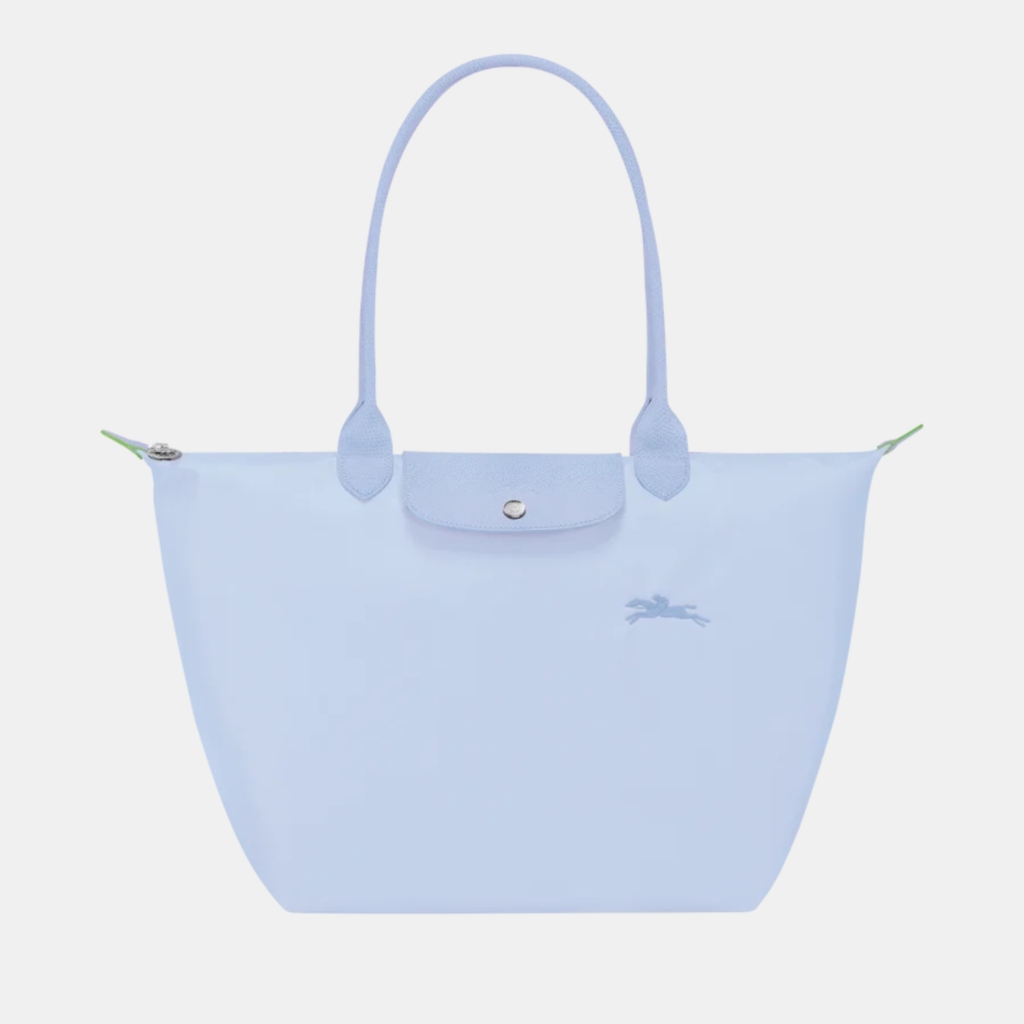 Longchamp Le Pliage Green L Tote bag Sky Blue